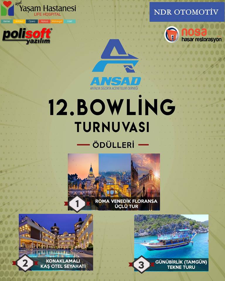 12. Bowling Turnuvası ÖDÜLLERİ